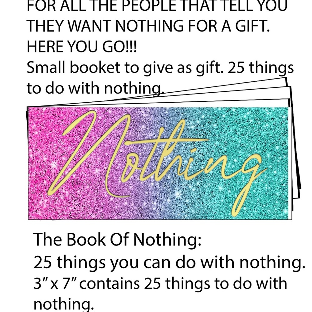 Gag gift. The book of nothing.